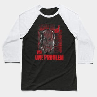 Solo Sikoa The One Problem Face Portrait Baseball T-Shirt